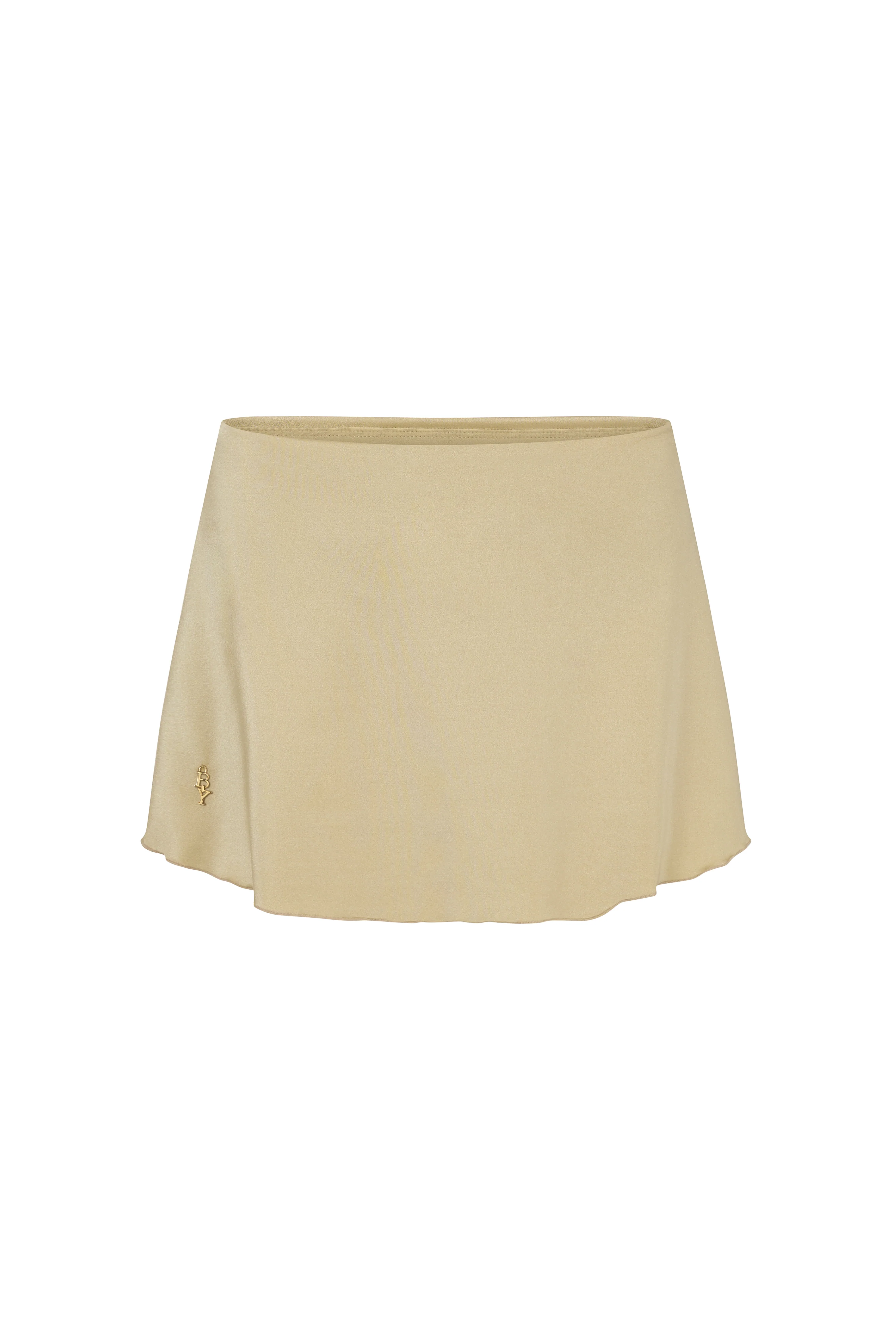 Fleurette Bottom Skirt - Champagne Silk
